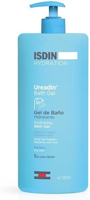 ISDIN Ureadin Bath Gel (1000ml) | Hydrating Shower gel for daily body hygiene of dry skin