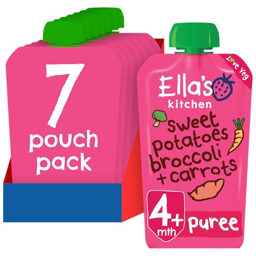 Ella's Kitchen Sweet Potatoes Broccoli and Carrot 120g (Pack of 7)