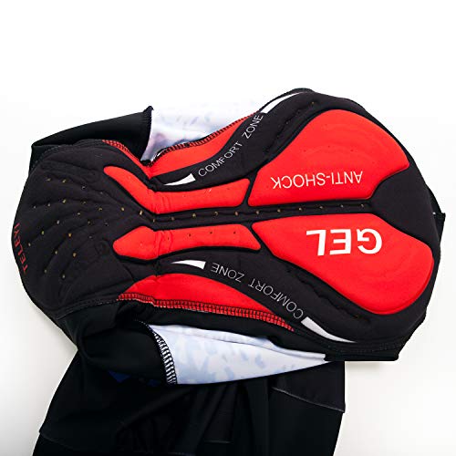 Calças de ciclismo masculinas acolchoadas longas leggings de compressão para bicicleta MTB leggings