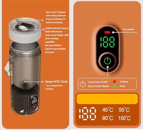 Hervidor Eléctrico Recargable Compacto 350ml Lyfreen miniatura 5