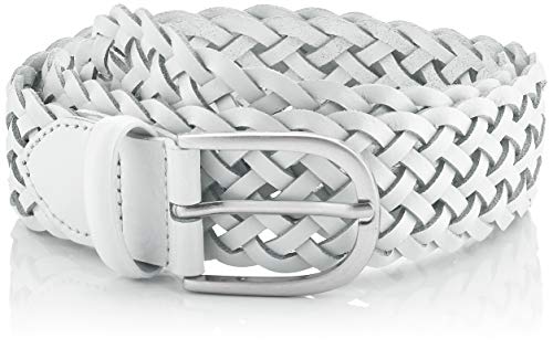 Preisvergleich Produktbild BRAX Damen Style Flechtledergürtel Gürtel, Weiß ( WHITE ) , 100