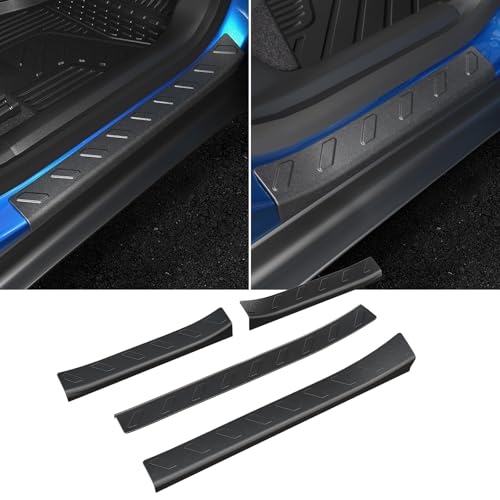 Image of Floor Mats for 2024-2026 Chevy Trax /Buick Envista, All Weather TPE Cargo Mat with 3rd Seat Back Cover and Left Storage Mat for Chevy Trax Accessories Door Sill Guards