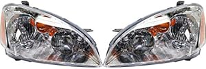 For 2002-2004 Nissan Altima Driver and Passenger Side Headlight Assembly CAPA NI2502142C