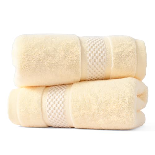 Essuie-mains absorbants 100 % coton à séchage rapide beige 33x73cm - 7
