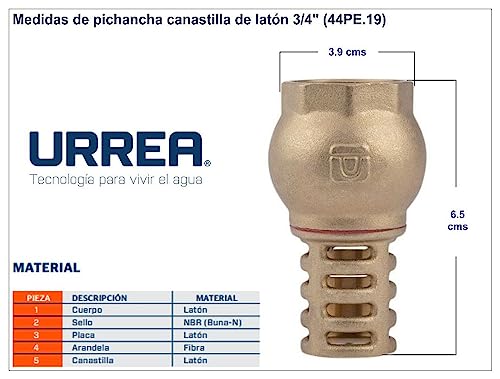 Pichancha 1 pulgada Marca URREA (2)