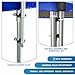 MSSVIGING Universal Trampoline Replacement Enclosure Poles Come with Clamps, Screws and Bolts, Plactic Caps, Fits 6 Straight Pole Trampoline Frame