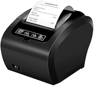 MUNBYN 80MM Thermal Printer, Receipt Printer, Android POS Cashier Printer with USB Serial Ethernet/LAN Port for Restaurant, Shop, ESC/POS Support Windows, Mac, Linux, Chrome OS