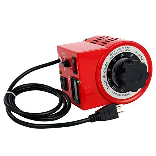 Yaeccc 3 Amp Variable Voltage Transformer, 120Vac Input, 0-120V/130Vac Output Automatic Voltage Converter(300W Max) #TOP5
