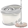 House Replacement Head Easy Home Cleaning Mopping Wring Spin Mop Spin Mop Household Mop Rotating Hand-Free Wash Cloth (C) (A)