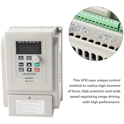 VFD Single to 3 Phase, 4kW 220V Single-Phase Variable Frequency Drive Inverter, VFD Speed Controller Inverter for 3-Phase Motor