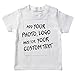 lepni.me Tee Shirt Enfants Personnalisable Cadeaux Ajouter Un Logo d'entreprise Design Personnel ou Une Photo pour Cadeau (7-8 Ans Blanc Multicolore)
