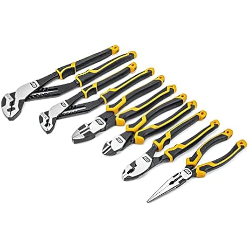 GEARWRENCH 6 Pc. Pitbull Dual Material Mixed Plier Set - 82204C