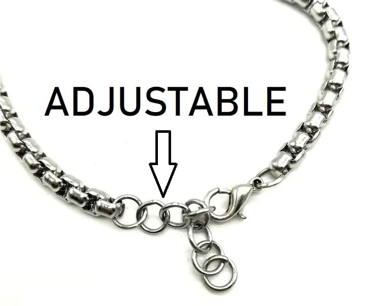 Miniatura 3 de St Benedict Medallion Medal Chain Stainless Steel Bracelet