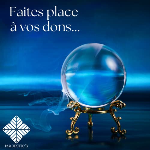 Boule de cristal voyance 8 cm pour s'initier à la médiumnité