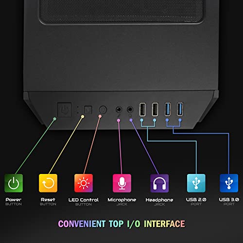 Periphio Reaper Gaming Pc Computer | Amd Athlon 3000G | Radeon Vega 3 Igpu (2Gb) | 500Gb Ssd (Solid State) | 16Gb Ddr4 Ram | Hd 1080P Gaming | Windows 10 Home Gaming Desktop (Athlon 3000G) #TOP3