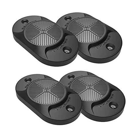 LINKNOWN Gun Magnet Mount [4-Pack] | 32 lbs. Magnetic Gun Mount | HQ Rubber Coated Gun Magnet for Car, Truck, Vehicle, Desks, Safes, and Walls | Concealed Gun Holder for Handgun Cover