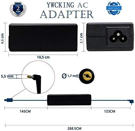 Replacement Acer Laptop Charger 65W, Ywcking AC Power Adapter for Acer Aspire and More