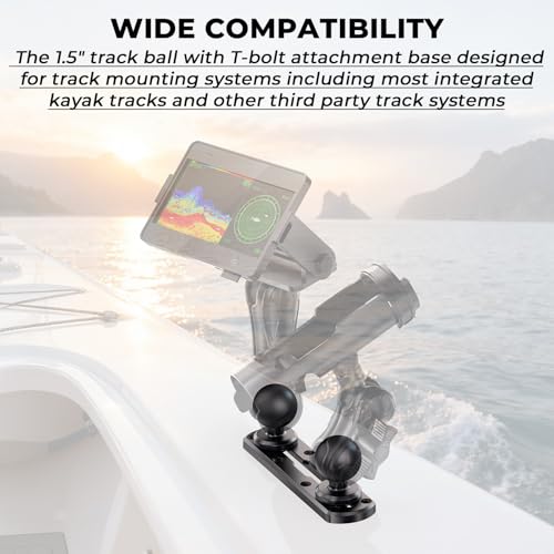 VAZESWIN 7" Track Rail Mount & 2 PCS 1.5" Ball T-Bolt Bases for Kayak Boat by VAZESWIN - Used condition - Image 3
