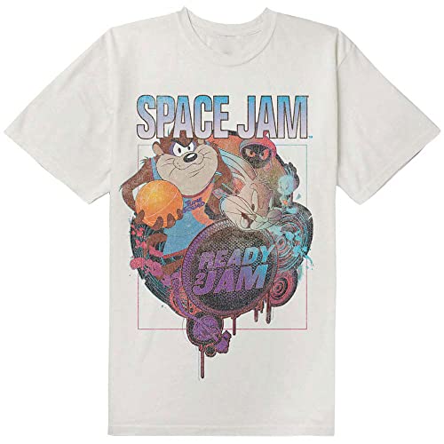 Image of Space Jam 2 Ready 2 Jam Official Tee T-Shirt Mens Unisex (Small) White