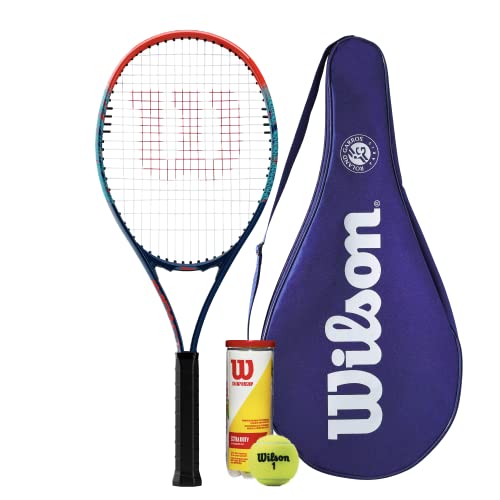 Image of Wilson Impact Tennis Racket & 3 Tennis Balls (Racket, RG Cover & Tennis Balls)