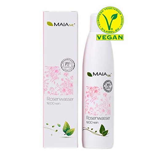 Maia MC - Agua de rosas, 100% puramente natural, vegana, ecológica, 250 ml, sin aditivos
