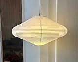 JjTavwi 19.69' Pendant Paper Lantern Lamps, (50cm) Rice Hanging Light Shades,Minimalist Ceiling Large White Rice Paper Lamp Shade,Ceiling Chinese Lanterns,Japanese Decor