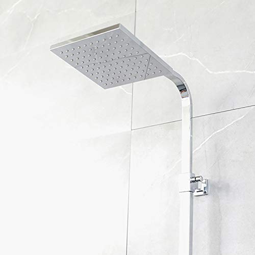 Columna de ducha termostática cuadrada Eviva Liri cromada miniatura 4