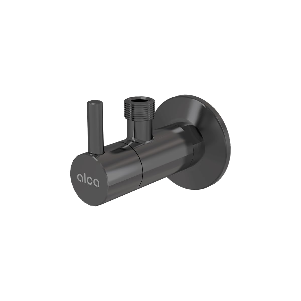 Eckventil mit einem Filter 1/2"×3/8", GUN METAL-Matt gebürstet
