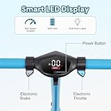 Hover-Pro Electric Scooter Kids Foldable Mobility Scooters E Bike With RGB LED Lights For Ages 6-12 Boys Girls | 3 Speed Modes | 6-10 KM Range Dual Braking System 150W Motor Gift for Children - Image 3