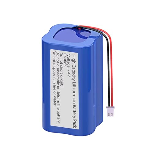 USDTOROAD 7.4V 5200mAh Li-ion Battery Pack RC Replacement Rechargeable Lithium Battery Pack XH-2P Connector for Solar Light,Portable Speaker,CCTV Camera,Air Pump,Robotic Vacuum Cleaner,etc.