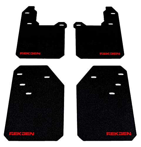 REK GEN Mud Flaps Compatible with Toyota Tacoma Gen3 (2016–2023) - Heavy Duty Mud Guards for Off-Road Protection - Easy Install - Durable Toyota Tacoma Accessories - USA Made (Off-Road XL, Red)
