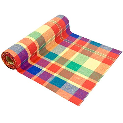 hobbi CH544-1 Chemin de Table Madras Multicolore 28cm x 4m