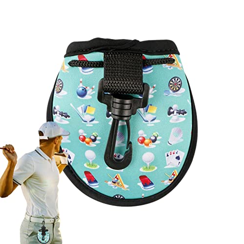 Titular da cintura da golfe,Bolsa objetos golfe gancho cintura para homens - Suporte portátil para b