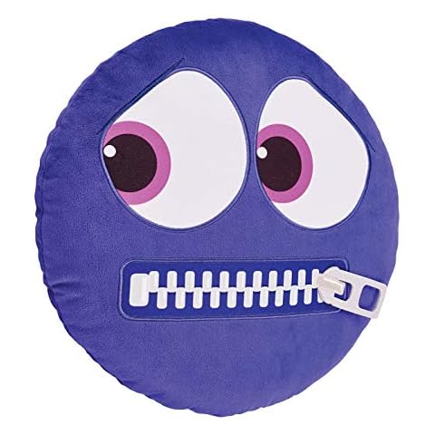 Cojín redondo Emotionz4U con cremallera morado Cover
