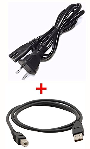 PlatinumPower Power Cable + USB Cord for HP Photosmart B211A, 5510, 5520, 6510