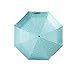 Black Temptation Compact Travel Foldable Umbrella résistant au Vent léger avec Anti-UV/glissière, Lapin, Bleu Clair