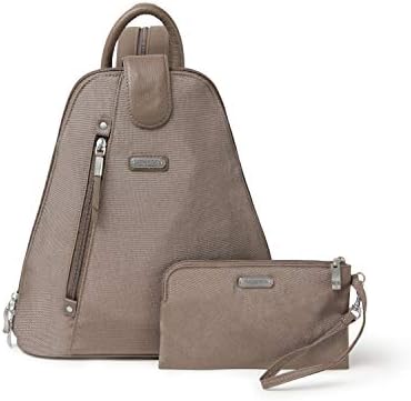 Baggallini Womens Metro Backpack With Rfid Phone Wristlet Handbags, Portobello Shimmer, One Size US