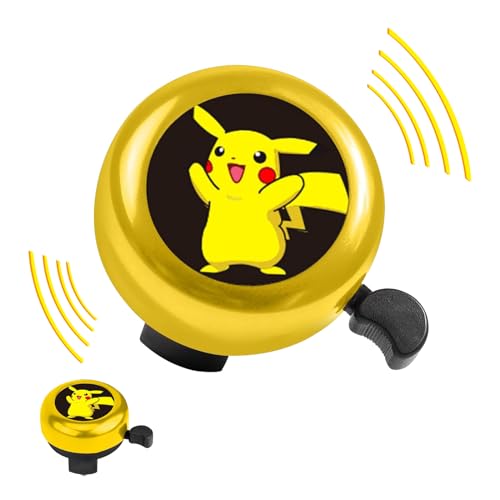 YiJiuBa Kinderfahrrad Klingel, Pikachu Klingel für Kinderfahrrad,...