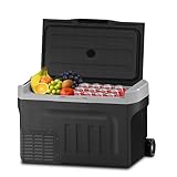 DollarDash 12 Volt Refrigerator, 32QT(30L) Mini Portable Car Fridge, Freezer Compressor Electric Cooler -4℉~68℉, 12/24V DC 100-240V AC for Truck Van RV SUV Travel Camping Road Boat Trips