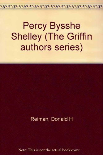 Percy Bysshe Shelley (The Griffin authors series) B0006CEY04 Book Cover