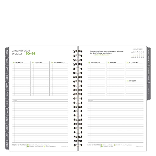 FranklinCovey Classic Five Choices Weekly Wire Bound Planner Jan 2022 FranklinCovey Classic Five Choices Weekly Wire Bound Planner Jan 2022