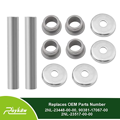Roykaw Yamaha G22/G29 Kingpin And Bushing Kit Includes Steering Knuckle Outer Cover, Spindle Tube Spacer For Gas & Electric Golf Cart, Oem # 2Nl-23448-00-00,90381-17067-00 2Nl-23517-00-00 #TOP2
