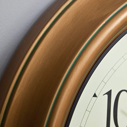 Acurite 50314 18-Inch Metal Indoor/Outdoor Atomic Clock And Thermometer #TOP2