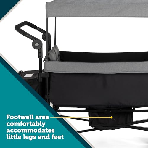Safety 1st Summit Quad Wagon Stroller, Grey Harbor - image 7