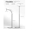 VOLTIFYMAX Kindle Stand Floor with Remote Page Turner for Reading in Bed, Tablet Stand Holder with Adjustable Gooseneck, Compatible with Kindle Accessories/Paperwhite, Hands Free Use Gifts for Readers