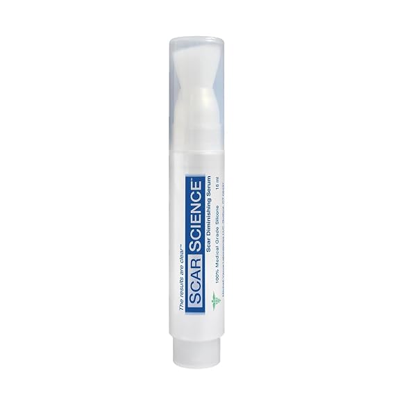 Brush On Medical Grade Silicone Scar Gel Wand for Facial Scars Post Procedure, Peel, Dermabrasion, Non-Comedogenic, Hypoallergenic. Soothe, Prevent, Repair and Restore Serum for Face