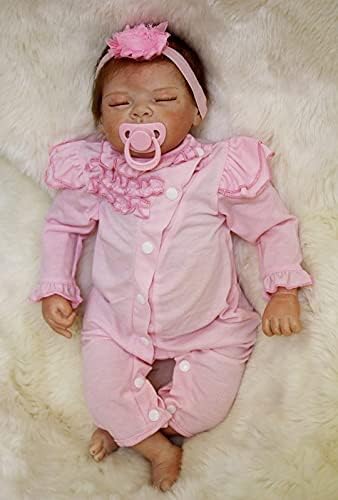 ZIYIUI Reborn Dolls 22 inch/55cm Reborn Baby Toddler Girl Baby Doll Real Life Sleeping Newborn Reborn Babies Soft Silicone Dolls Gift Toys For Kids