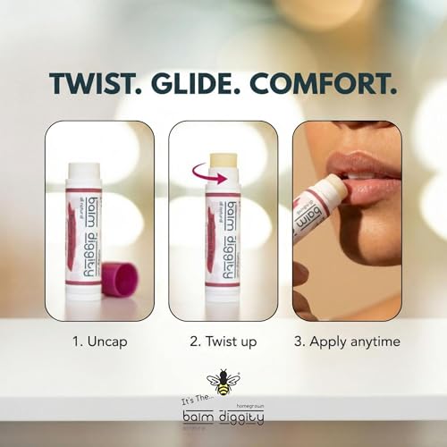 It’s The Balm Diggity Raspberry Lip Balm - Natural Scented Moisturizing Stick for Lips - Hydrating Smoothing Daily Conditioning Care with Shea Butter, Coconut Oil & Beeswax - 2-Pack — view 4