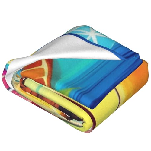 Couverture microfibre légère et douce Happy Hour plaid canapé toutes saisons - 4