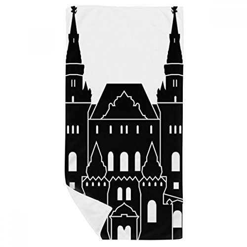 Serviette de bain doux gant de toilette motif Russie multicolore 35x70cm - 2
